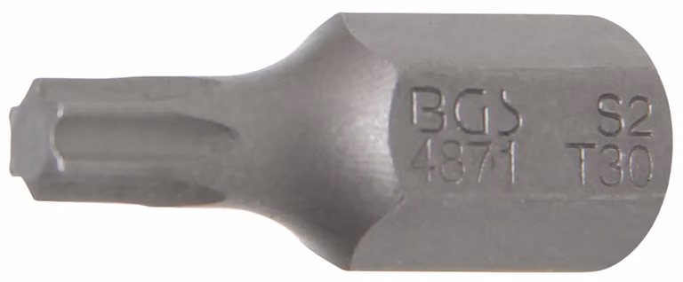 BGS Bit drive esagono esterno 10 mm (3/8") profilo T (per Torx) T30 - 4871