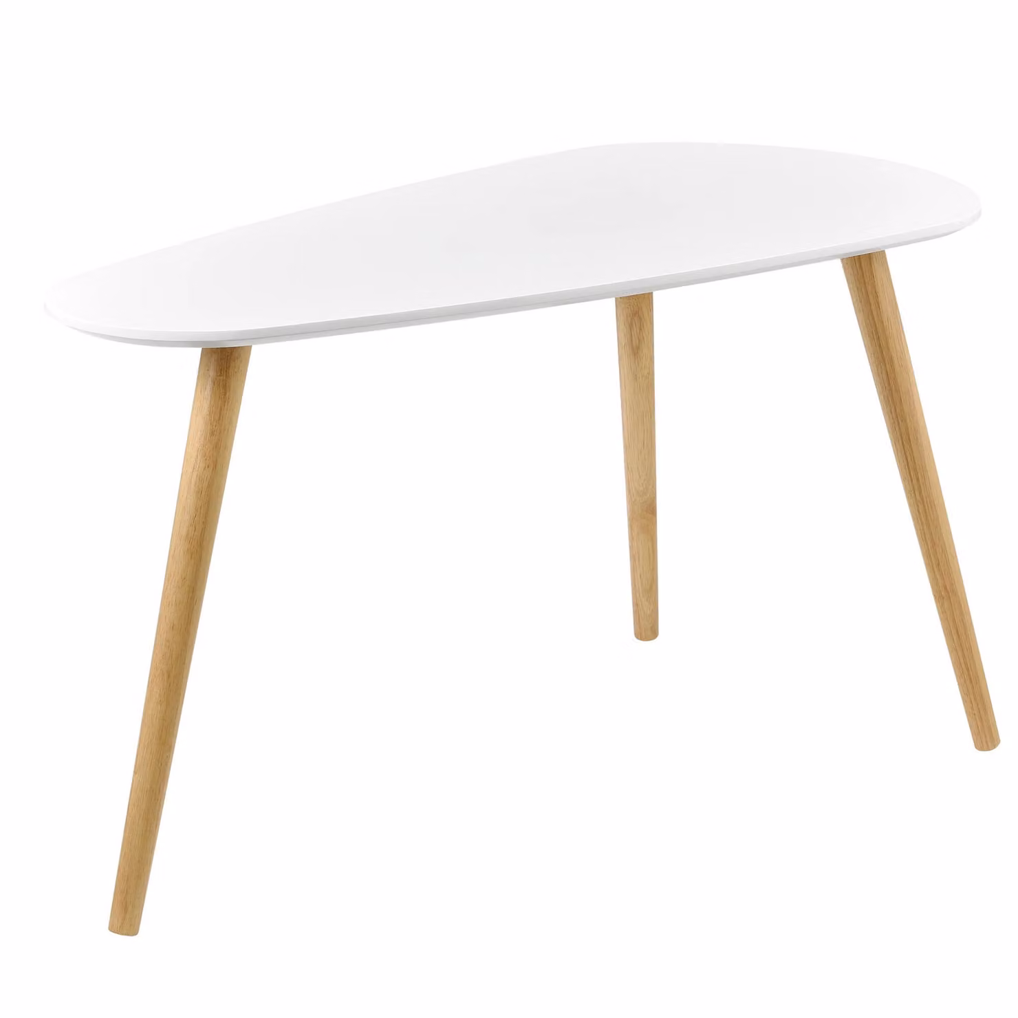 In And OutdoorMatch tavolino Deshawn - set di 2 - MDF - bianco e color legno - MDF e legno d'abete rosso - design moderno