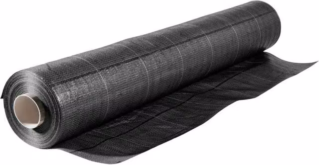 Telo per pacciamatura anti erbacce BOUDECH in polipropilene nero con rivestimento anti-UV per orto e giardino, L: 2,10 m x H: 100 m – 1