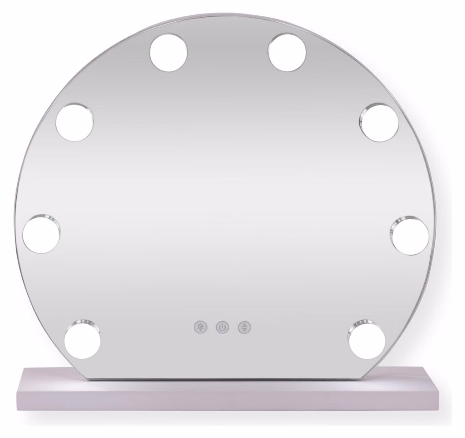 SensaHome Hollywood specchio con illuminazione - 3 posizioni - 2700 K/4500 K/6400 K - specchio per il trucco - luce regolabile - 40 cm - bianco