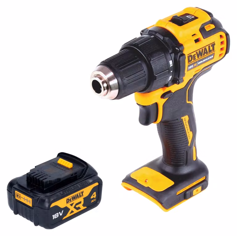 Trapano avvitatore a batteria DeWalt DCD 708 N 18 V 65 Nm Brushless + 1x batteria 4,0 Ah - senza caricabatteria