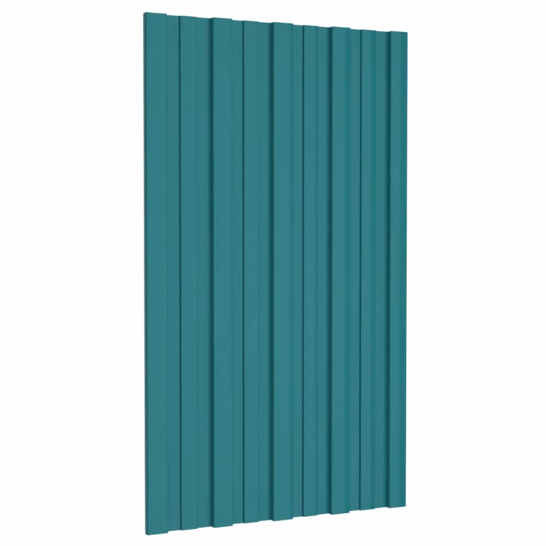 Set di 36 pannelli per tetto vidaXL in acciaio zincato verde L 80 cm x P 45 cm