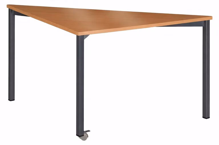 Moderno banco scolastico con gambe in metallo stabili e robusto piano in legno