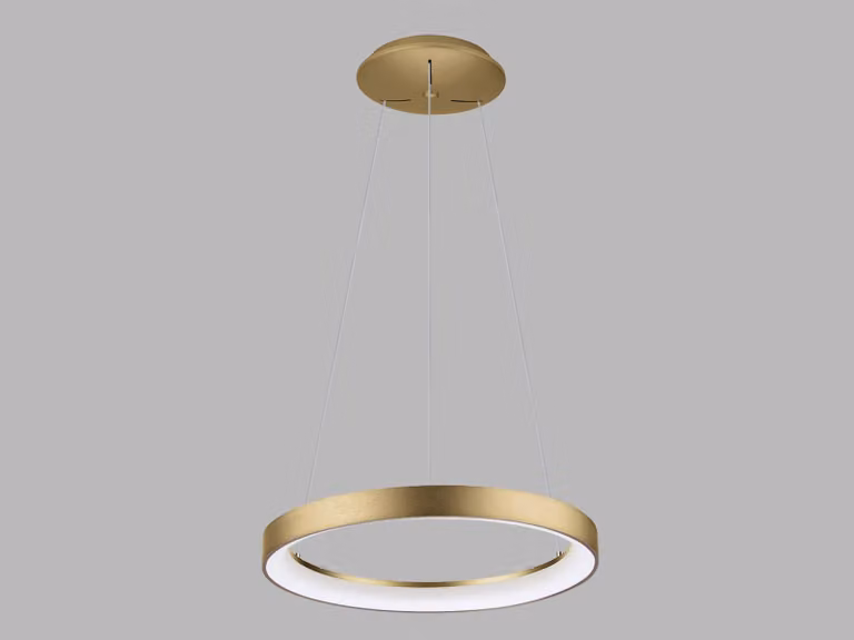 Lampadario LED dimmerabile BELLA SLIM P-Z CRI90, variante: oro, Ø 480 mm, 38 W, 3000/4000 K, DALI