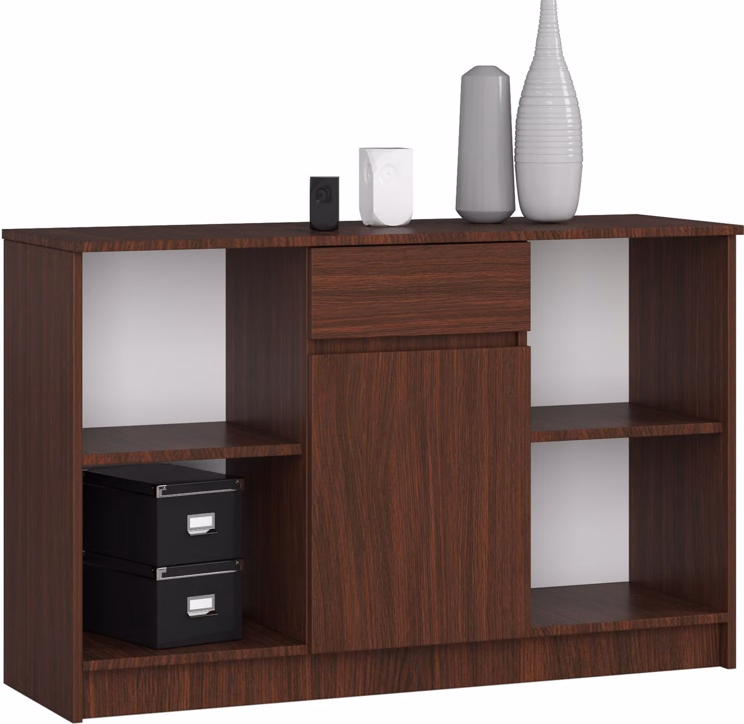 Akord Credenza Con 1 Cassetto E 1 Anta Wenge 120X40X77 Cm