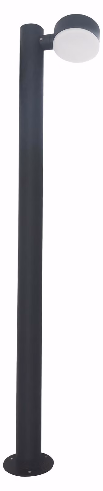 LEDS C4 Lampada da esterno - 10,5 W, luce bianca neutra, 1200 lm, grado di protezione IP54, colore grigio