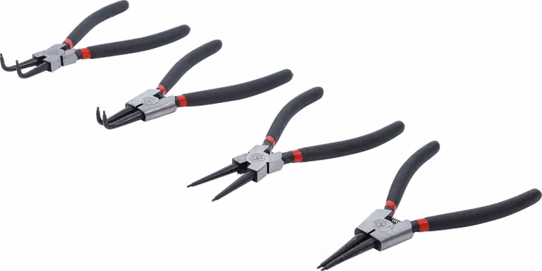 BGS Set di pinze per anelli elastici fai da te 175 mm 4 pz.