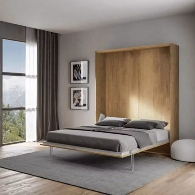 Letto matrimoniale a scomparsa Kentaro Itamoby colore quercia natura L/P/H: 240 x 160 x 39,2 cm