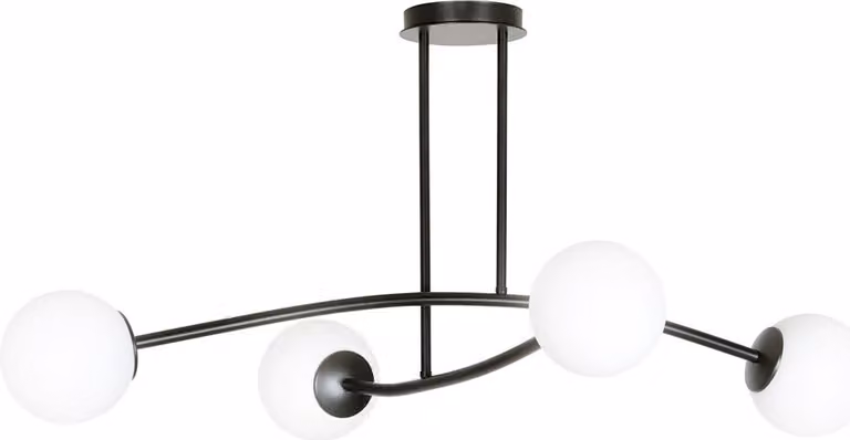 LAMPADA DA SOFFITTO Emibig 4xE14 40W HALLDOR 4 NERA 1024/4