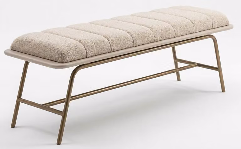 Divano moderno, beige, comodo, pratico, ideale per la camera da letto, confortevole