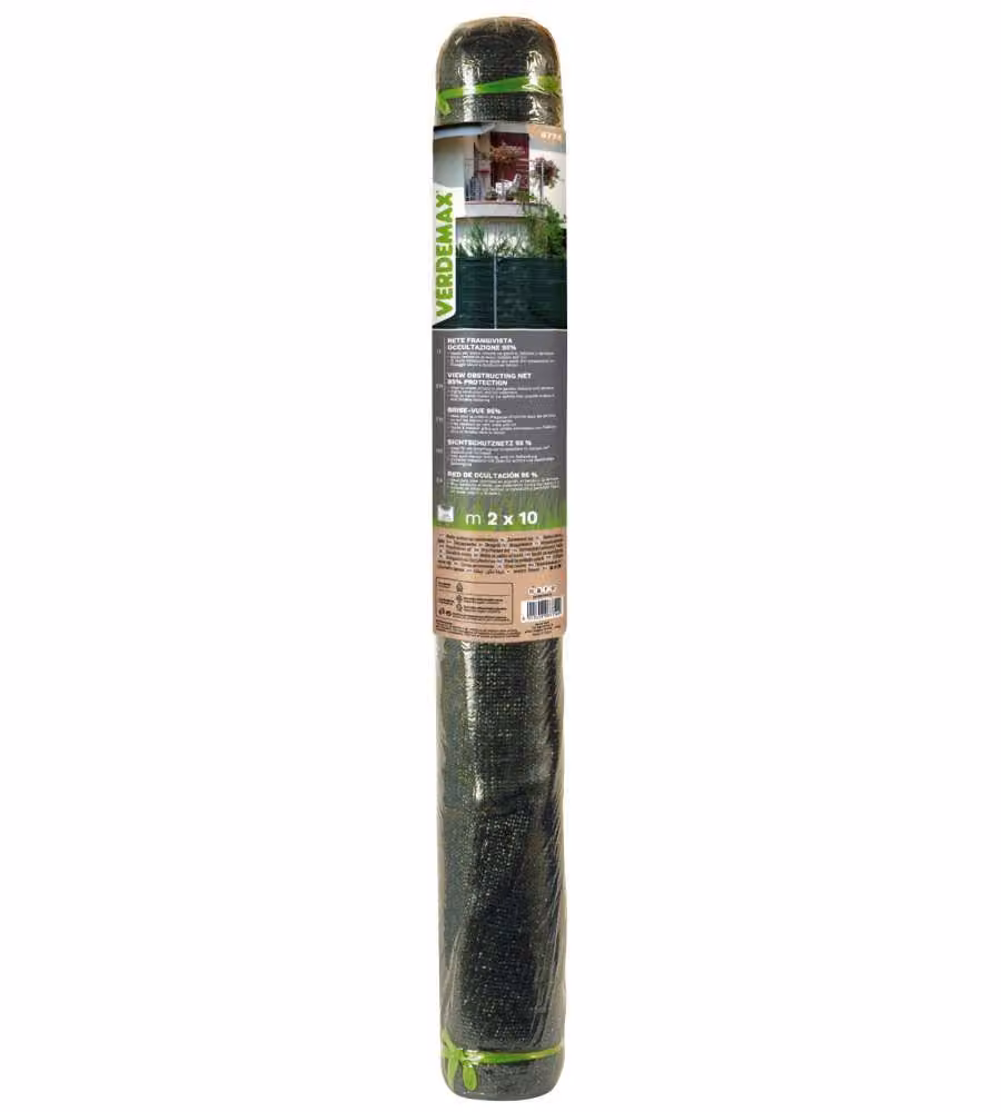 Verdemax Rete Frangivista Verde 2x10 m 95% Schermatura Anti U.V.