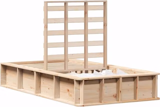 Letto singolo | Letto per adulti | Struttura del letto Marrone 90 x 190 cm Pino massello