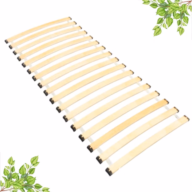 INNOVAHOME Rete a doghe arrotolabile 100x200 - Rete flessibile in legno di betulla
