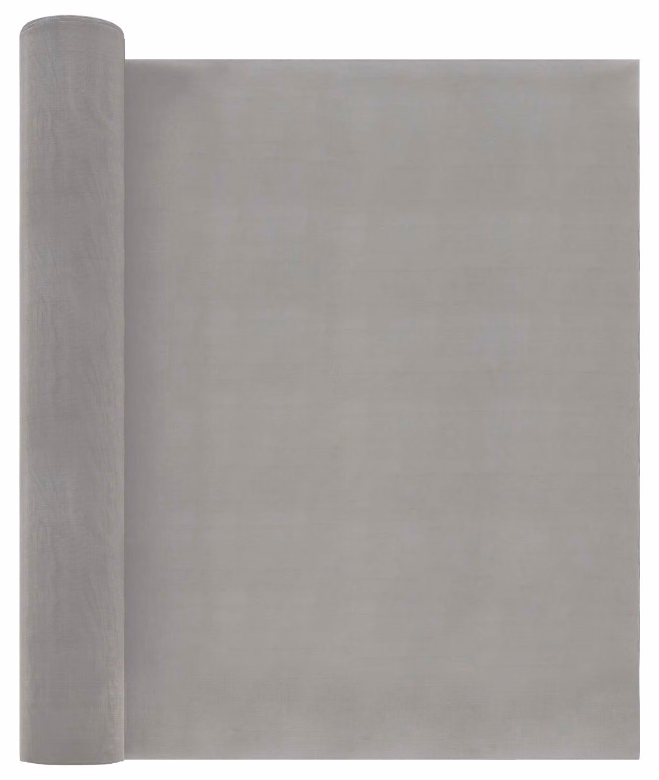 Schermo a rete, dimensioni 40 x 2000 cm, maglia fine (120 mesh), acciaio inossidabile, colore argento (201)