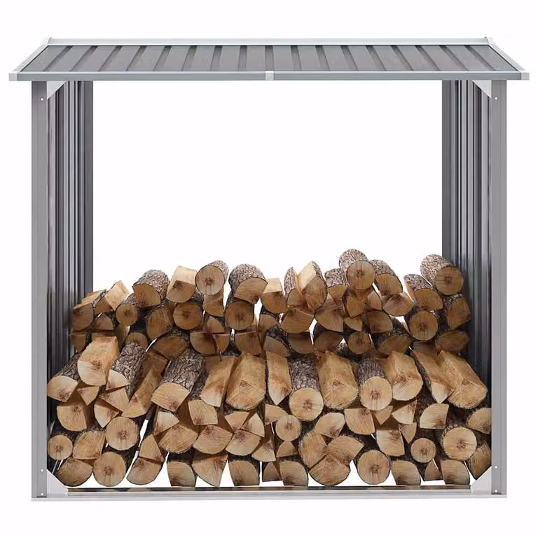 Capannone da Giardino vidaXL in Acciaio Zincato Grigio L/P/H: 172 x 91 x 154 cm