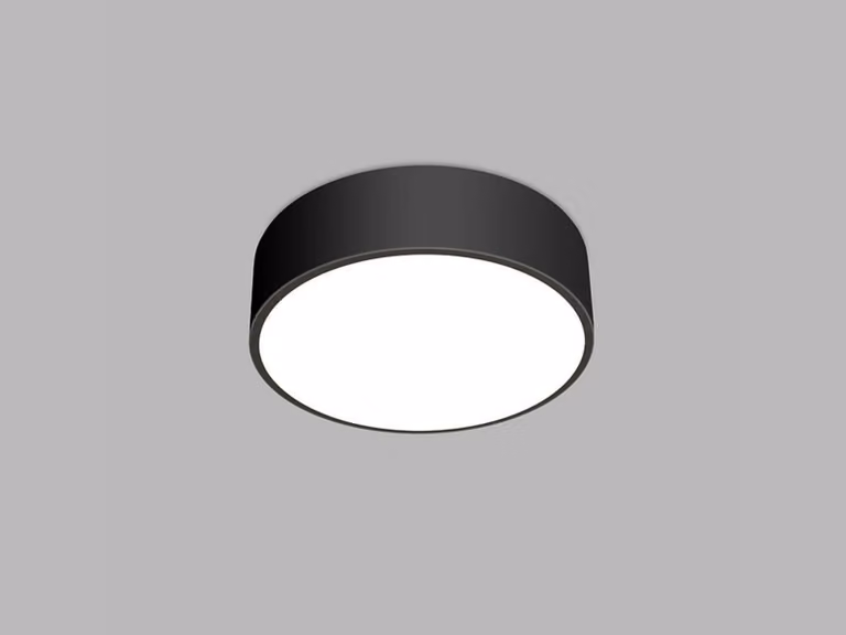 Plafoniera circolare LED MONO, variante: Ø 400 mm, 30W, 1900lm, 3000K/4000K, nero