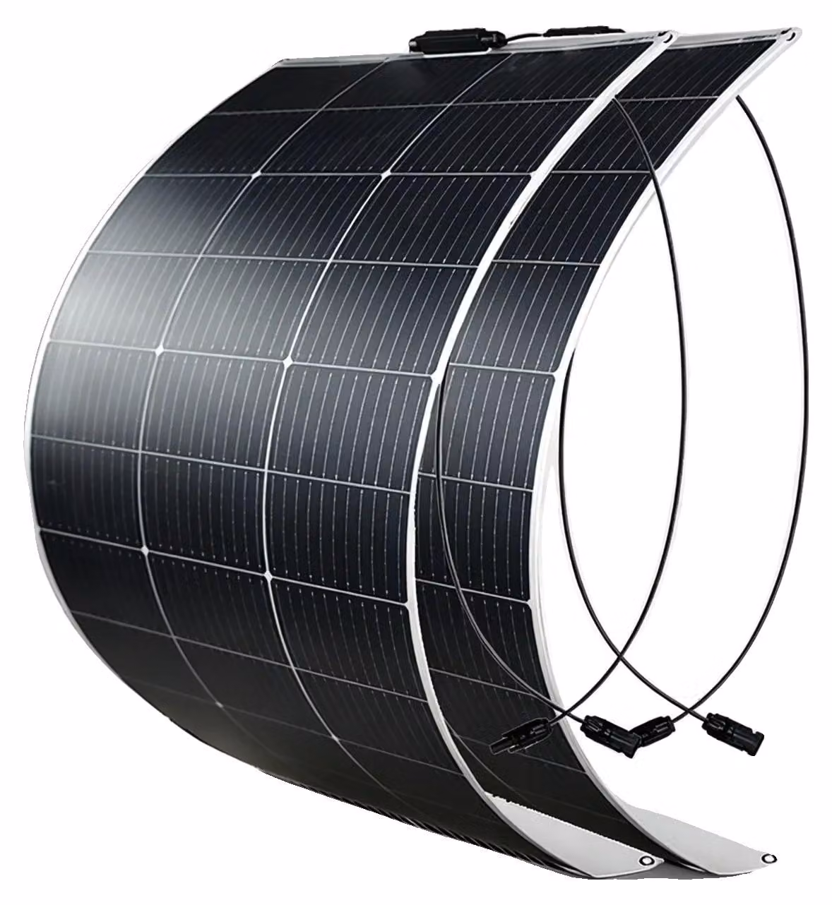 Pannelli solari, alta efficienza, impermeabili, confezione da 2 pannelli da 125W