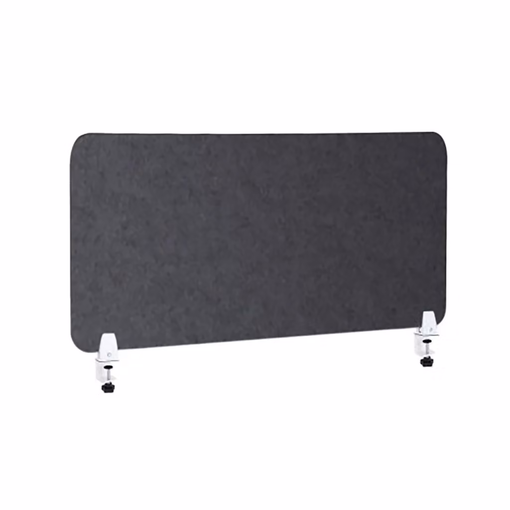Pannello Fonoassorbente da Banco GIORDANOSHOP in Feltro Antracite con Morsetti Regolabili L: 80 cm, P: 45 cm – 2