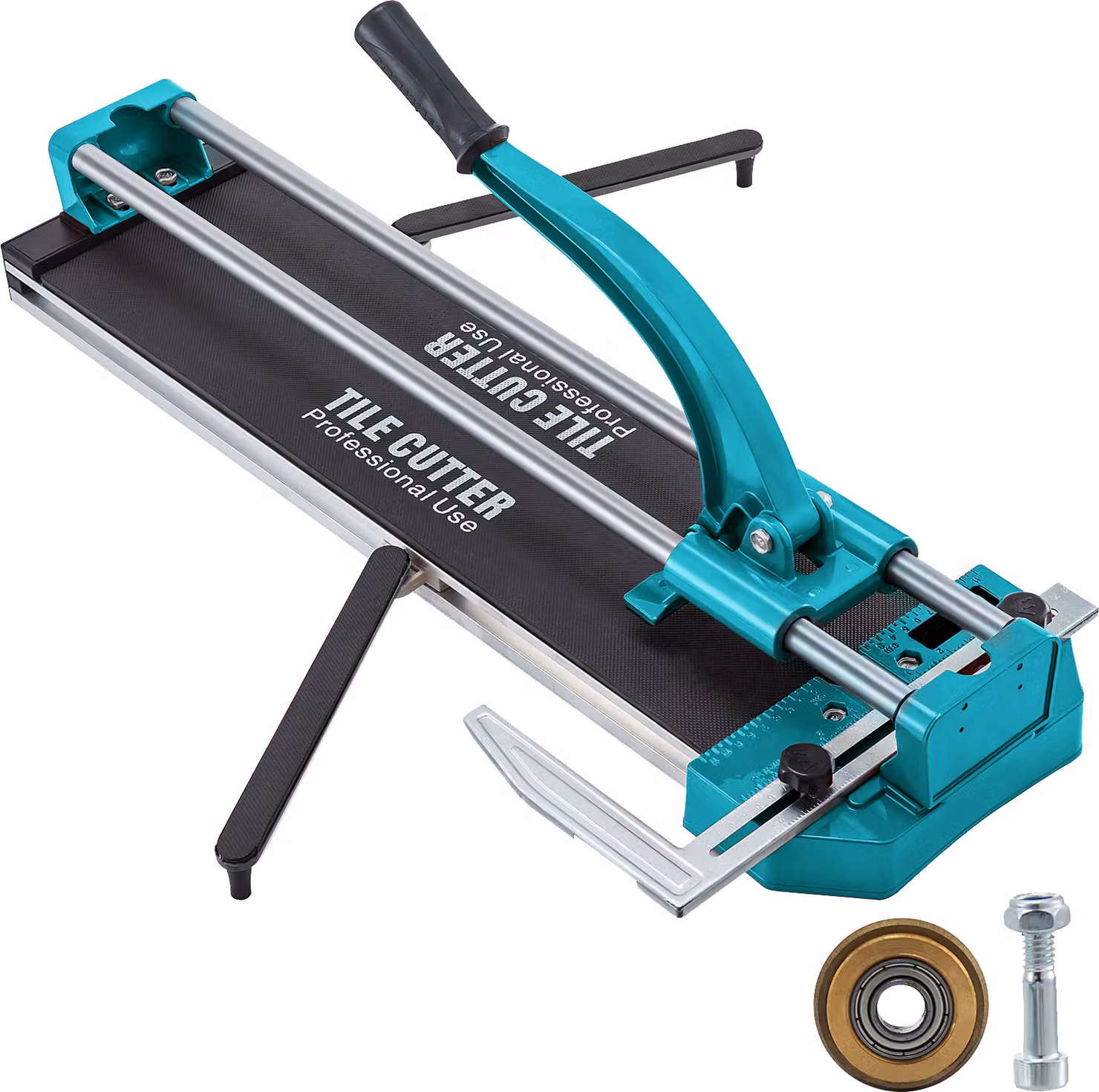 SucceBuy Taglierina manuale da 31 pollici per piastrelle a doppio binario e morsetti 3/5 in testa con strumenti laser per il taglio di precisione