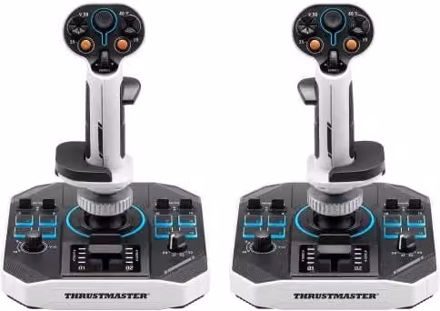 Thrustmaster sol-r 2 hosas space sim duo nero, bianco usb flightstick analogico/digitale pc - 2960939