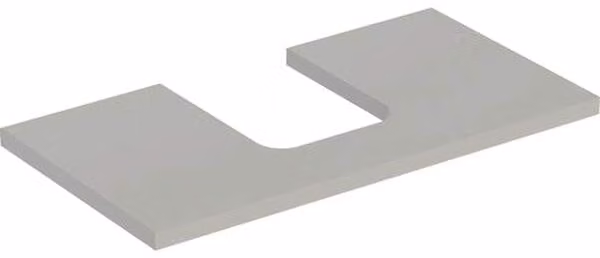 Plaque de lavabo Geberit ONE, découpe au centre, pour lavabo à poser en forme de coupe, 90x3x47cm, 505.273.00.7, 505.273.00.7