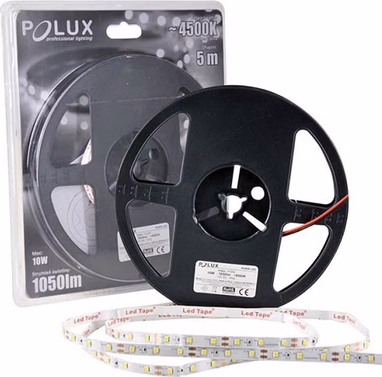 Striscia LED 12V 5m IP20 ~4500K 1050lm 10W 314383 Polux