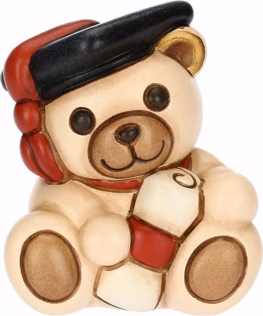 Thun Teddy laurea in ceramica beige per decorazione da tavolo