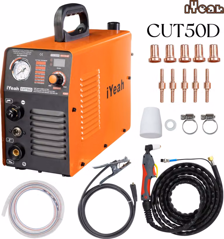 Fresa al plasma, doppia tensione 110/220V, spessore massimo di taglio 16 mm , CUT50D