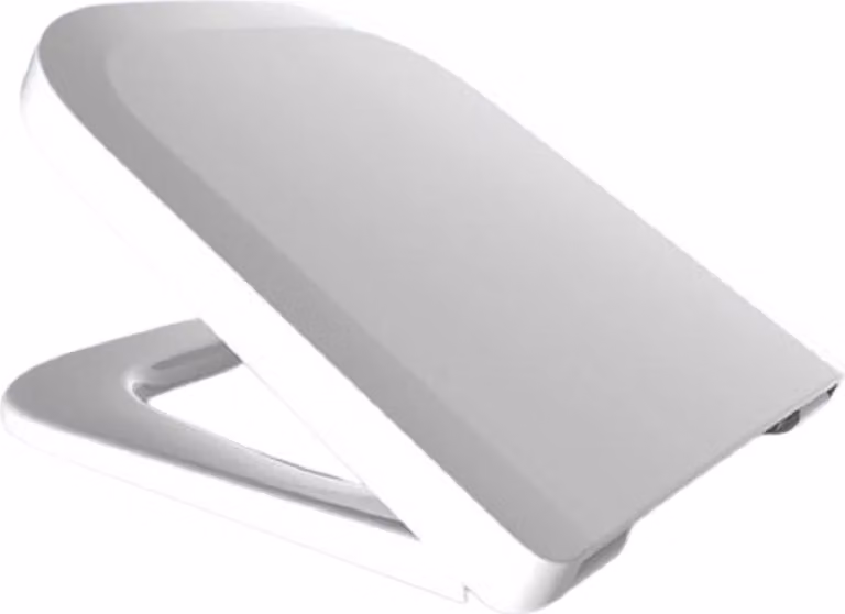 Sedile WC Ramm compatibile con Vigour Derby, realizzato in duroplast antibatterico, con cerniera in metallo