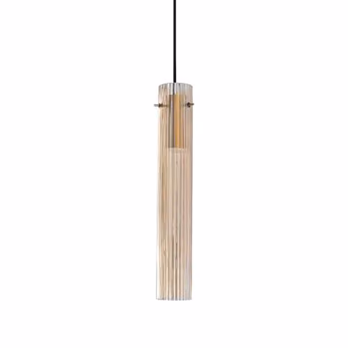 Ideal Lux Sospensione Moderna 1 Luce LED Integrato Ottone Vetro