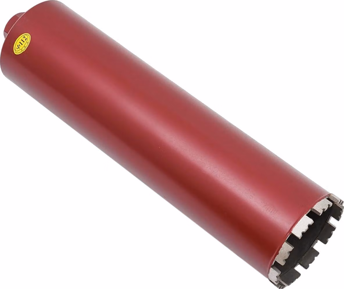 Carotatrice, diametro 11,2 cm, profondità di foratura 410 mm, denti piatti e a parete larga, 112 mm