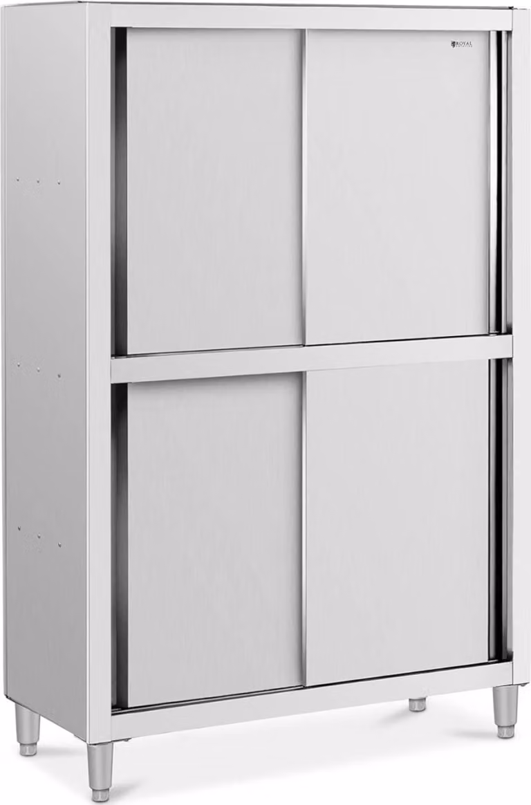 Expondo Royal Catering Armadio portastoviglie in acciaio inox - 1200 x 500 x 1800 mm -