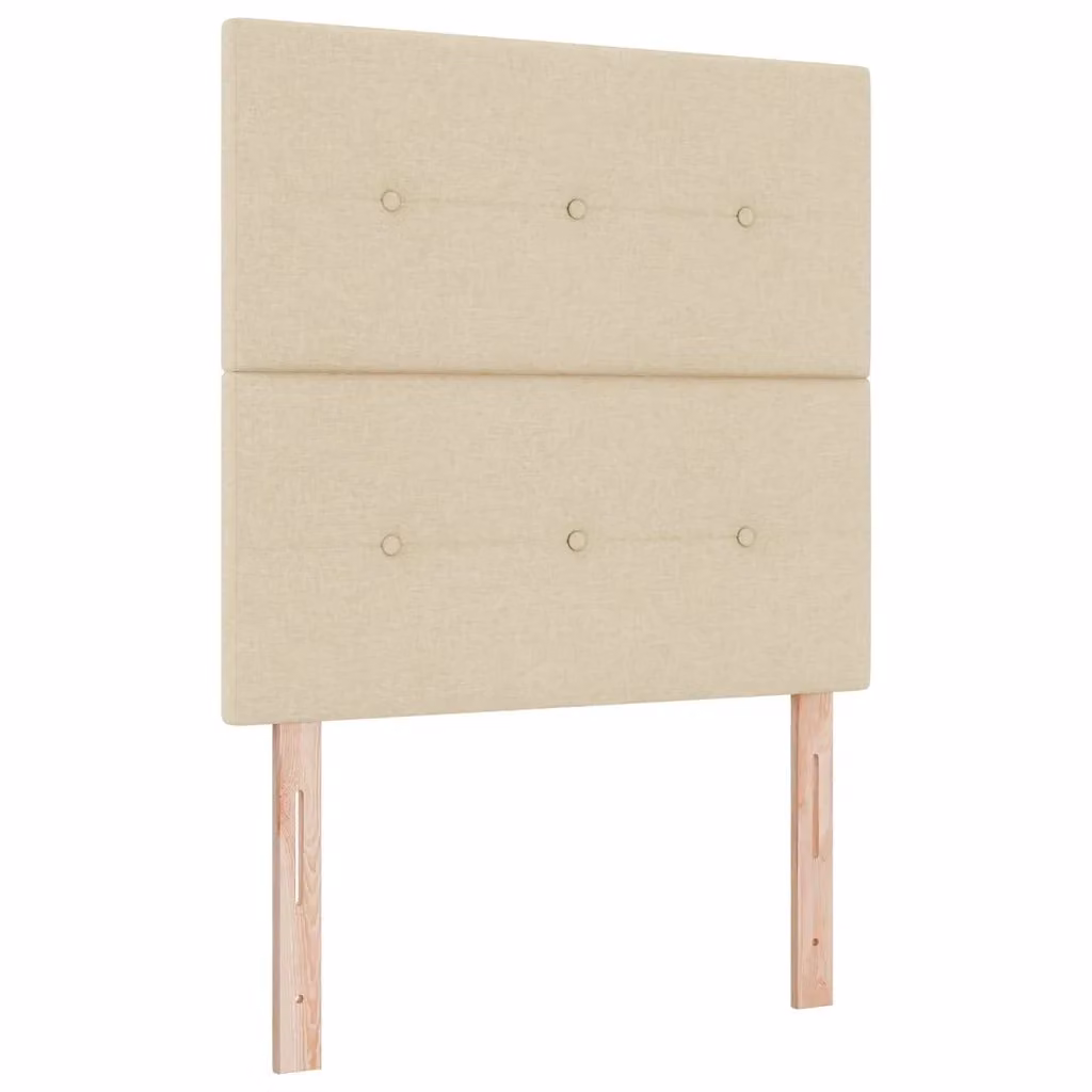 Letto a molle con strisce LED e porta USB vidaXL in tessuto beige L: 120 cm, P: 200 cm – 2