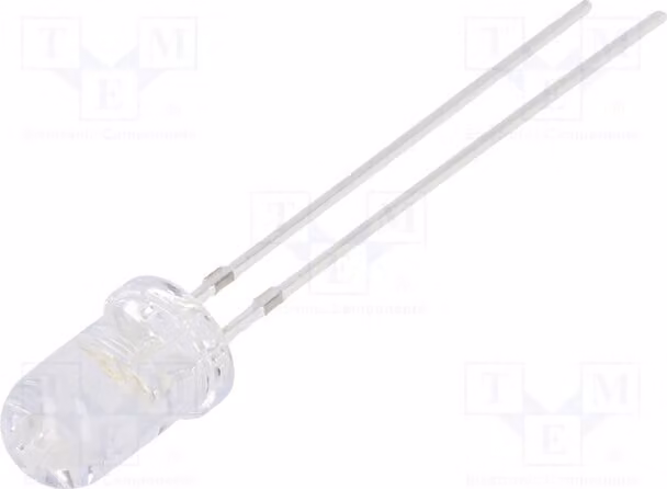 LED; 5mm; bipolare, bicolore; verde/blu; 14400÷18000 mcd; 15°; 20mA OSPBD25111A. Diodi LED, tecnologia Through-Hole (THT), 5mm