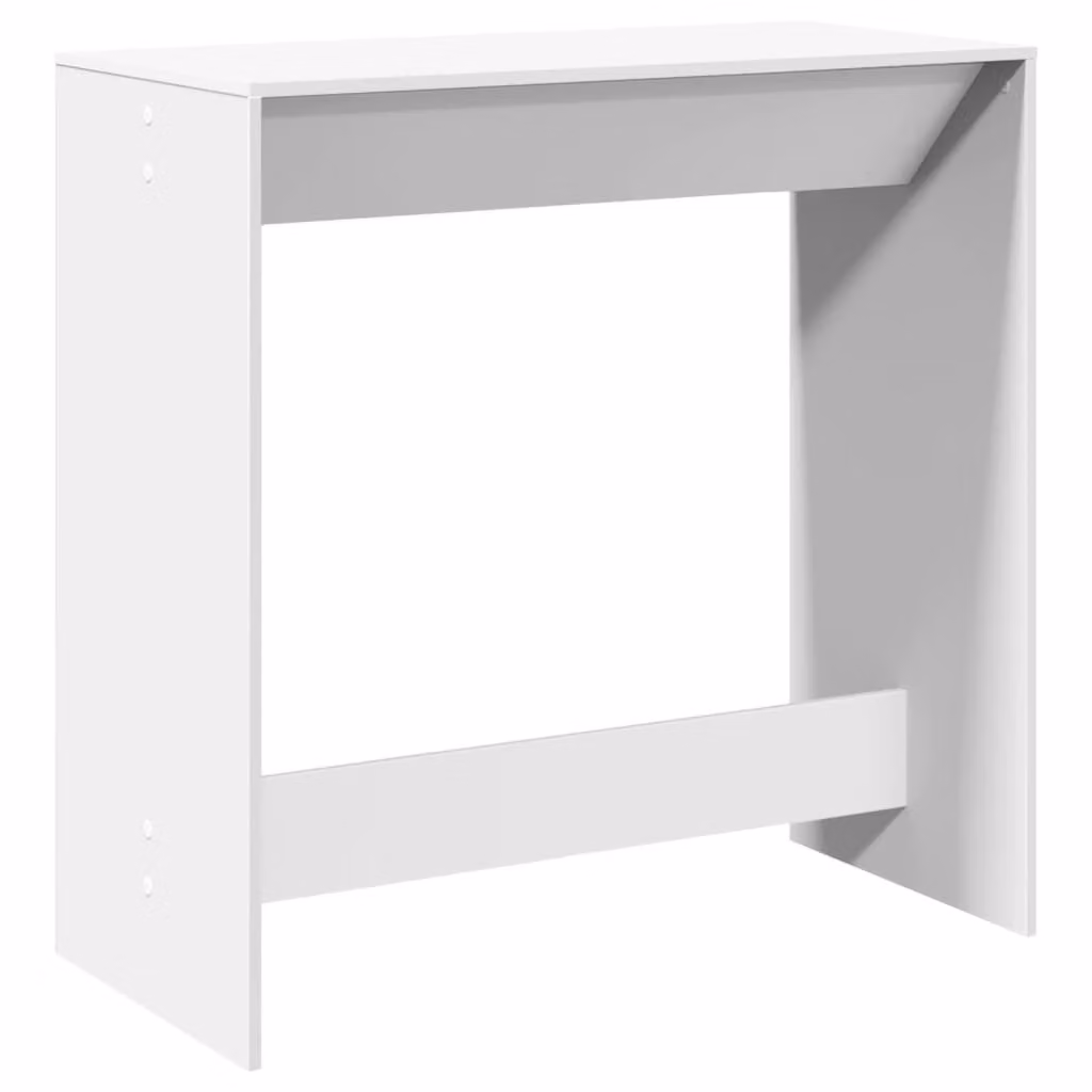 Tavolo da Bar Bianco 102x50x103,5 cm in Legno Multistrato