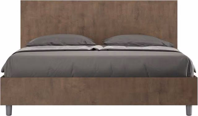 BS COM Letto matrimoniale contenitore 160x200 noce