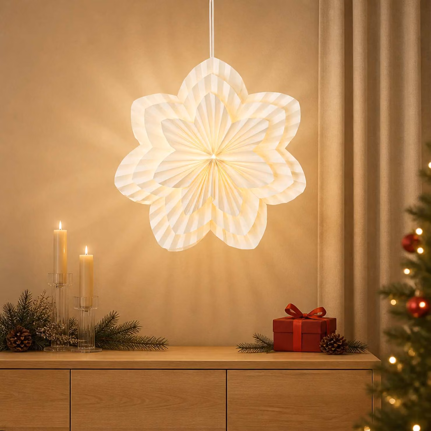 vidaXL Illuminazione Natalizia RAAHE 10 LED Bianco caldo