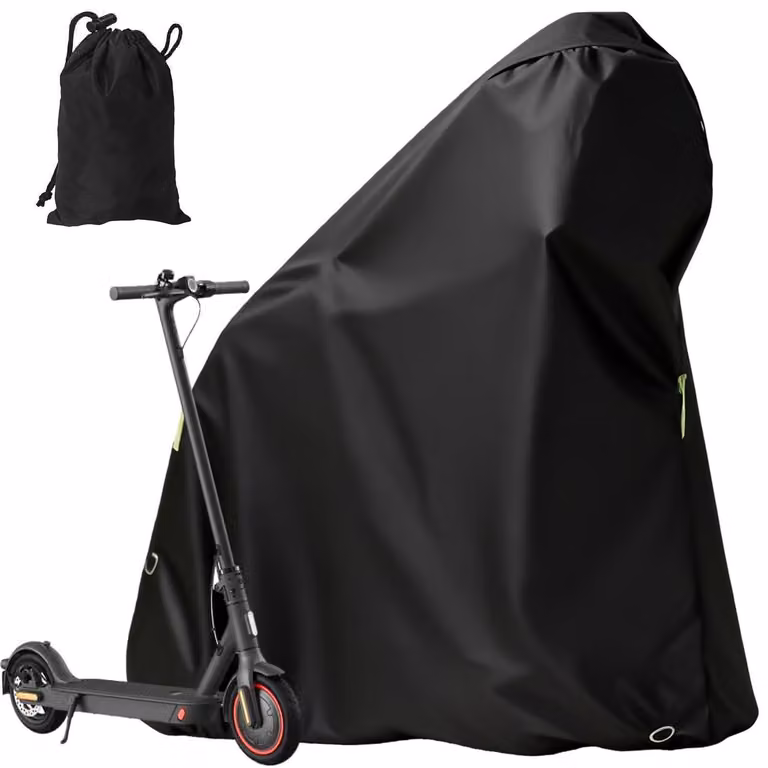 Copertura impermeabile per scooter elettrico, realizzata in tessuto Oxford, dimensioni 130x115 cm, colore nero