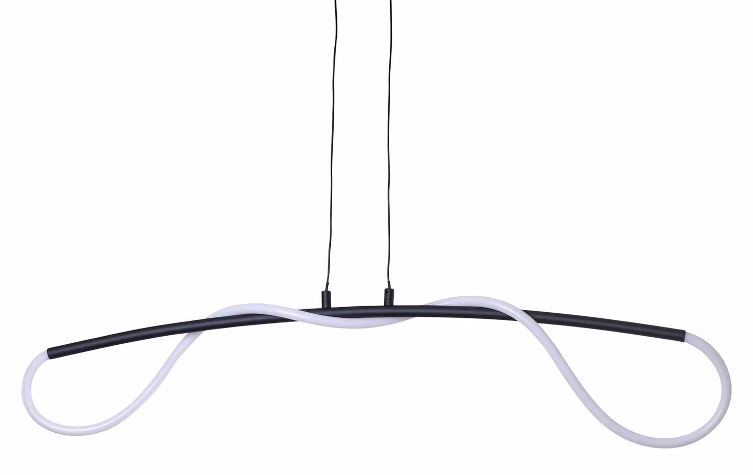 Lampada a sospensione LED da 23,5W, luce bianca neutra (4000K), colore nero, ideale per l'illuminazione di interni, adatta per sala da pranzo, soggiorno e cucina