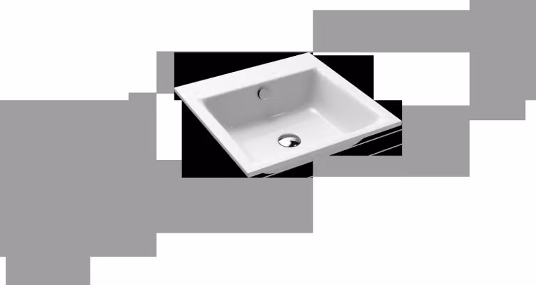 Lavabo à encastrer Kaldewei Puro 3150, 460 x 460 x 14 mm, 900006003001, 900006003001