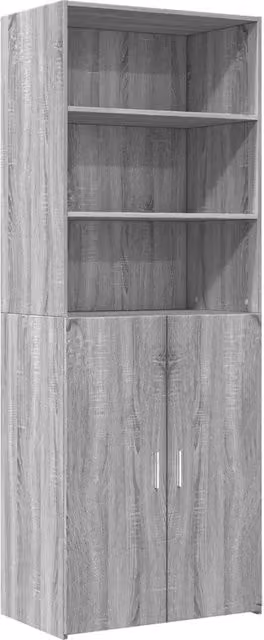 Credenza | Madia | Buffet da pranzo | Armadio da pranzo Grigio Sonoma 70x42,5x185 cm in Legno Multistrato