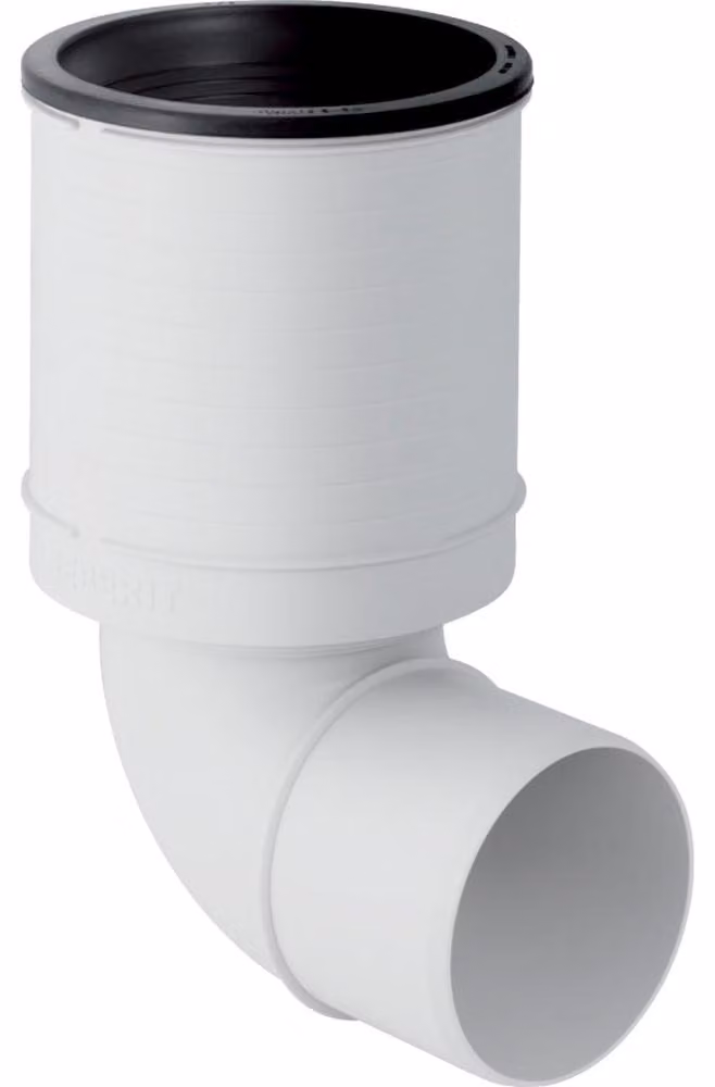 CURVA DI SCARICO WC A 87,5° SILENT-PP GEBERIT Bianca - Ø90 mm