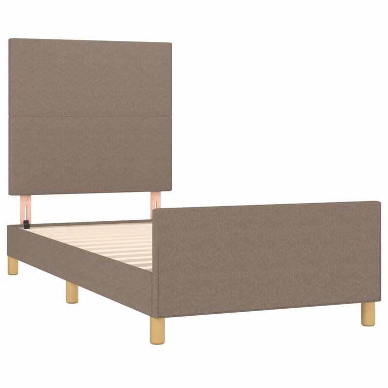 Giroletto senza Materasso Tortora 90x190 cm Tessuto
