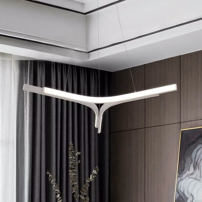 Viokef Lampada LED a sospensione Alta, color argento, Ø 70 cm, metallo Alta, Cromo / Argento, Soggiorno / Sala da pranzo, Alluminio, Moderno