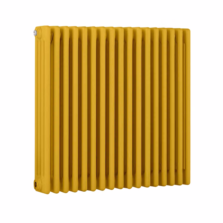 Radiatore Orizzontale a Colonne (4 Colonne) 750mm x 785mm - Giallo (Dandelion Giallo) - Regent