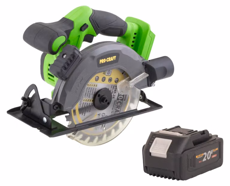 Sega circolare a batteria Procraft PCA28bb 20 V 165 mm brushless + 1x batteria 4,0 Ah - senza caricabatterie