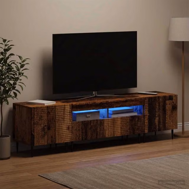 Mobile TV LED a 3 pezzi Legno antico Legno ingegnerizzato 3416688