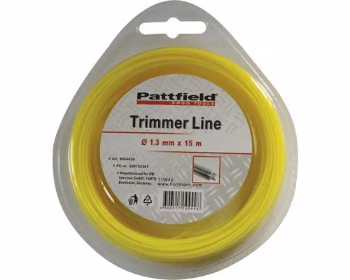Filo di ricambio per trimmer Pattfield in nylon, 1,3 mm, 15 m