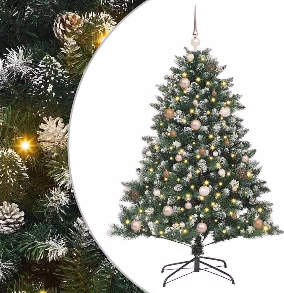 Albero di Natale artificiale con 150 LED Verde 150 cm