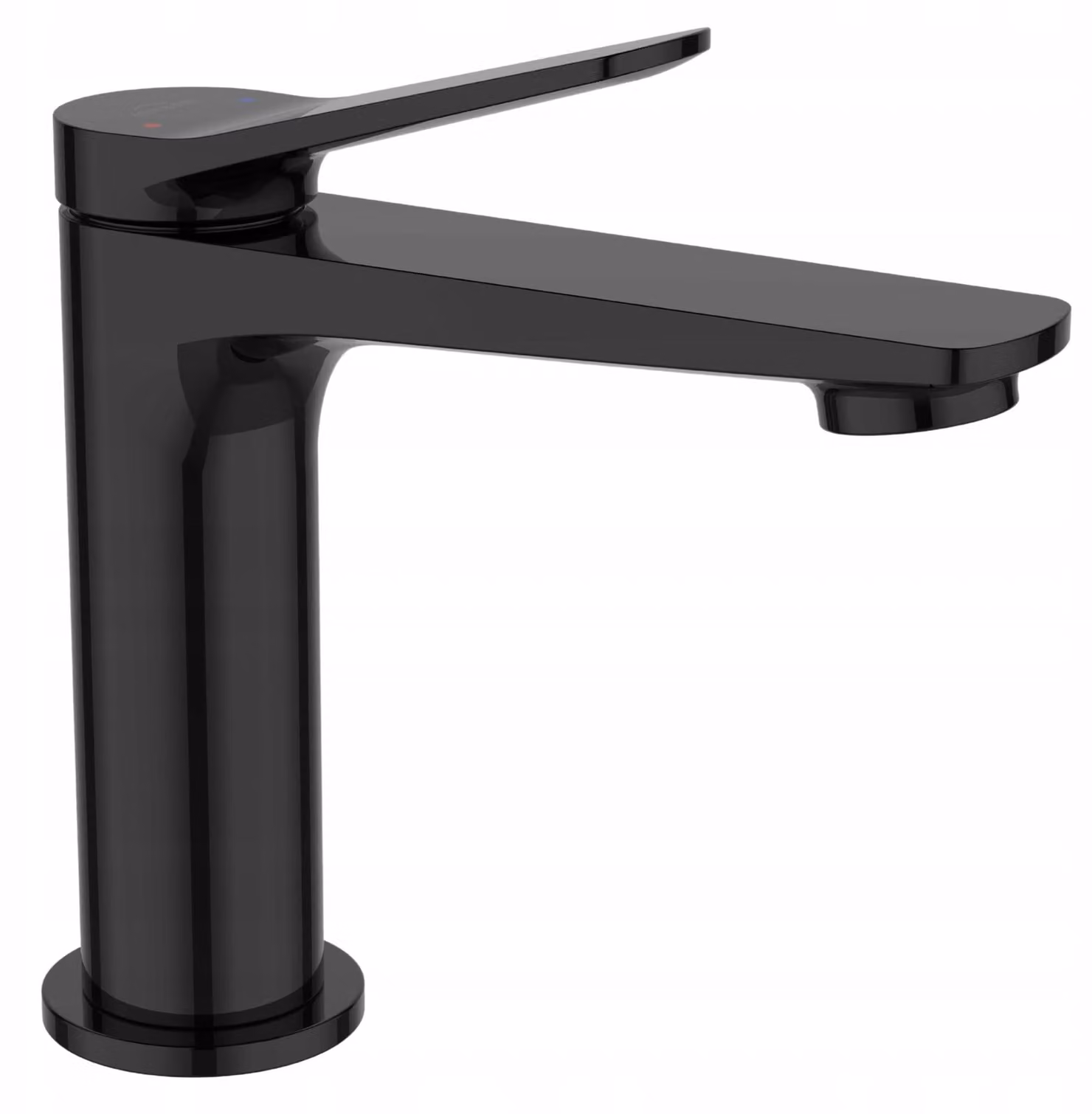 Miscelatore da lavabo alto Nestos, nero lucido